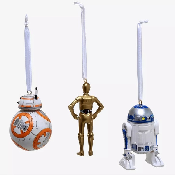 HALLMARK DISNEY STAR WARS DROID ORNAMENTS - SET OF 3! - Picture 4 of 12
